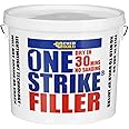 Everbuild – One Strike – Multi-Purpose Quick-Drying Filler – One-Time Application – White – 5 Litre Tub