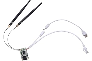 VONETS Moduł WiFi 2,4 GHz/mini router/most Ethernet WiFi/wzmacniacz sygnału Hotspot/AP, USB/DC zasilany z 2 portami RJ45 do DIY przemysłowej inżynierii PLC urządzenie sieciowe wbudowane VM300-H
