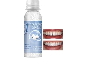 TONGYEND Moldable False Teeth,10ML Temporary Tooth Filling Kit for Teeth,Tooth Repair Kit Filling Replacement Dental Repair Tools for Fake Teeth,Dental Tooth Filler for Missing Broken Fake Chipped Teeth