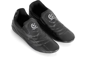 Playwell Wacoku Chaussures d'entraînement pour arts martiaux (karaté, taekwondo, kung fu) – Noir