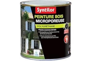 Syntilor - Peinture Bois Ultra Protect Noir Satiné RAL 9005 0,5L