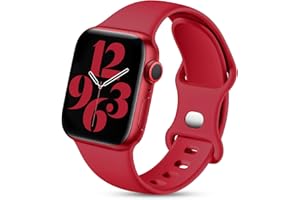 Charlam Pasek kompatybilny z Apple Watch 38 mm, 40 mm, 42 mm, 44 mm, 41 mm, 45 mm, dla kobiet i mężczyzn, sportowy, silikonowy, zapasowy pasek kompatybilny z iWatch SE, 7, 6, 5, 4, 3