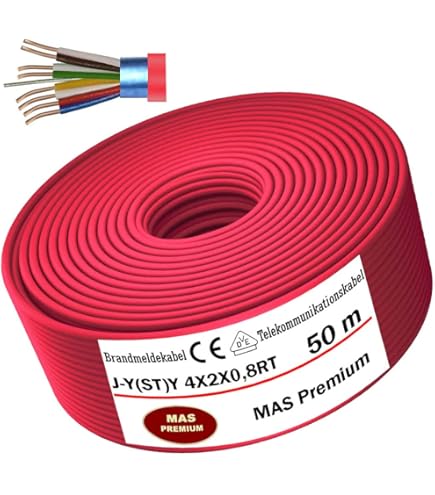 MAS Premium Kabel voor vochtige ruimtes stroomkabel 5-170m mantel kabel NYM-J 5x1,5, 2,5, 4, 6, 10 of 16 elektrische kabel ring voor vaste installatie ( NYM-J 5x2,5 mm², 40 m