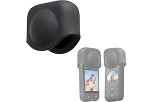 Higatful Bouchon d'objectif pour Insta360 X3 X2, étui de protection en silicone pour Insta 360 ONE X3 X2 Accessoires de protection d'objectif