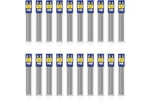 Bieiyhe 240 Pezzi Mine Matita 0.3 Hb, Ricariche Mine per Portamine 2b, Ricarica Portamine, Ricariche Automatiche di Ricambio, Scrivi in Modo Fluido e Chiaro, Ricariche di Piombo per Matite Meccaniche