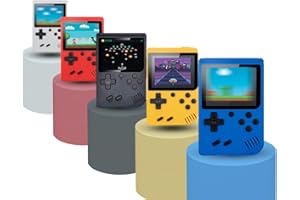 BYCO Console Portatile 400 Multicolore Giochi Display a Colori Videogiochi a 6 Bit Vintage gioco retro