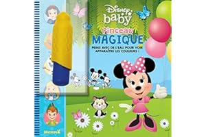Disney Baby – Pinceau magique – Livre avec pinceau magique – Peinture propre - Dès 3 ans