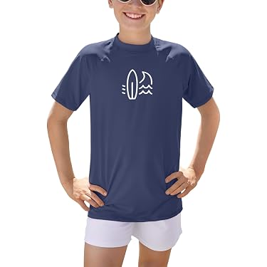 Langärmliges Badeshirt Für Jungen Mit LSF 50+ – UV-Schutz Rashguard Für Strand & Sport