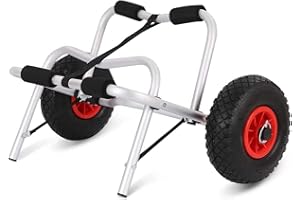 ‎KINGSAID KingSaid Kajakwagen Faltbarer Bootswagen Aluminium Kajak Transportwagen 100kg Traglast