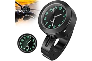 SHOWHEEL Motorraduhr,Wasserdicht Leuchtend Motorraduhren für Lenker,Lenkerhalterung Uhr für Motorräder,Motorrad Fahrrad Uhr Universal,Motorrad zubehör für Motorräder,Elektrofahrzeuge