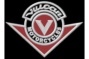 Masterpatch Toppa Kawas Vulcan per moto Kawasaki Vulcan Bikers EN 500 VN 750 800 900 1500 1600 1700 Moto Aufnäher parche Bordado brodé patécusson Toppa ricamata