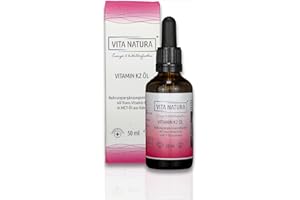 ‎VITA NATURA ENERGIE & WOHLBEFINDEN Vita Natura Menachinon Vitamin K2 20 mcg Tropfen (MK-7), 1er Pack (1 x 50 ml)