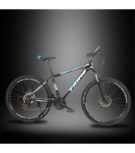 MACCE 21 Speed Folding Mountain Bike, Spoked Wheel 26 Inch, White