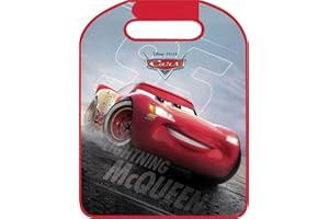 DISNEY Tataway Protector de Asiento de Coche Universal para Asiento Delantero Cars Lightning MC Queen para niños, Rojo