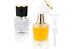 TYFYH 2 Stück Parfümzerstäuber Nachfüllbar 30ml Parfum Flakon leer, Parfüm Abfüller, Nachfüllbar Glas Leer, Zerstäuber Parfüm, Reiseparfumzerstäuber für Datum, Party, Arbeit