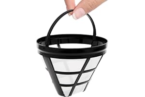 AIYING Filtre à Café Réutilisable, 1/2/3/5 Pièces Filtre Café Permanent, Filtres à Café de Style Cône Taille 4 pour 8 à 12 Tasses, va au lave-vaisselle, Filtre Permanent pour Camping Voyage Bureau Domicile