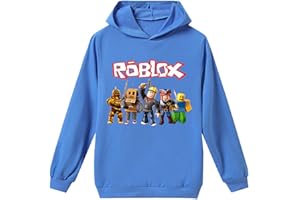 TEMOLIE Roblox Hoodie Boys Sweatshirt YouTuber Teen PS4 Game Character Tops Girls Casual Pullover Long Sleeve T-shirt 4-13Y