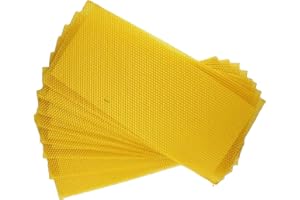QUNCLAY EASONGEE 100% reines Bienenwachs-Blatt für die Kerzenherstellung, 10 Stück, 90 mm x 130 mm, natürliche Wachs-Blätter, einfache DIY-Kerzen-Herstellung für Erwachsene und Kinder
