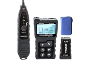 NOYAFA Testeur de câble avancé avec tracker de fil PoE multifonction câble de réseau testeur de câble pour te toner, kit d'outils avec sac sonde audio pour LAN CAT5 CAT6 Tracker