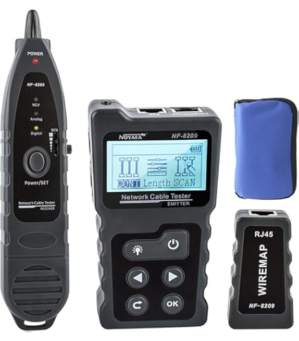 Tester Cavi Di Rete 4 In 1 Guakiili - Per RJ45/RJ11/USB/BNC, Con Unità Remota E Segnale Acustico - Foto 7