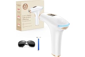 Haarlosy IPL Geräte Haarentfernung mit 9 Energiestufen, LED-Anzeige, 999,999 Lichtimpulse Laser Haarentfernung für Achseln, Beine, Körper