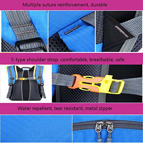 40 Liter Outdoor Trekkingrucksäcke, YUMOMO Herren und Damen Wasserdichter Wanderrucksäcke Camping Rucksäcke Sport für Die Reise Bergsteigen - 4