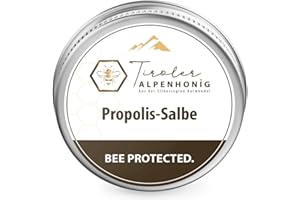 ‎TIROLER ALPENHONIG AUS DER SILBERREGION KARWENDEL Propolis Salbe mit Bienenwachs, Olivenöl, Propolis Tinktur und Sheabutter. Salbe (40g) von Tiroler Alpenhonig hergestellt in den Tiroler Bergen.