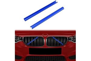 YZYUN Frontgrill Einsatz, Streifen Kühlergrill Einsätze Zierleiste Kompatibel mit BMW 5er F07 F10 F11 F18, Grilleinsatzzubehör für 520i 523i 525i 528i 530i 535i 550i Zubehör (Blau)
