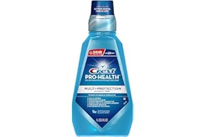 Crest Pro-Health Lot de 3 bouteilles de 1 litre sans alcool, menthe propre (le paquet peut varier)