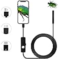QiCheng & LYS Inspection Camera Endoscope,USB Endoscope 5.5mm for Android Mobile Phone Tablet PC Desktop Computer,Waterproof HD Borescope (2m)
