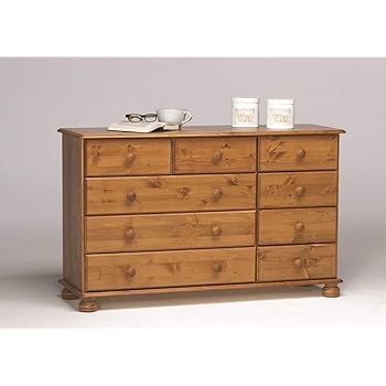 Richmond Steens Solid Pine 2 3 4 Chest Drawers Metal Drawer