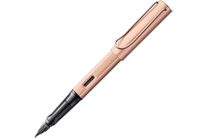 ‎LAMY Lamy Lx Füller rosegold – PVD-veredelte Feder & ergonomischer Griff – eloxiertes Aluminiumgehäuse – Strichbreite M – inkl. Tintenpatrone T 10 blau & Metalletui – für Rechtshänder