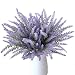 Produktbild MIHOUNION 8 Stücke Künstlicher Lavendel Bouquet Kunstblumen Deko Hochzeit Lila Blumenstrauß Simulation Blumen für Haus Garten Blumengestecke
