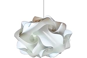 Lampadesign Nowoczesny żyrandol sufitowy UFO do pomieszczenia kuchennego 50 x 35 cm oświetlenie sypialni lampa wisząca w skandynawskim stylu – 3 warstwy z wysokiej jakości materiału – dostarczany w