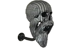 YUYDZJHI Support De Casque De Tête Mort, Support Mural pour Casque De Tête De Mort, Support Casque Moto,Support Casque TêTe Mort pour VéLo, Balles Baseball, Casque Rugby (C)
