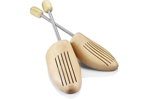 logei® Wooden Shoe Trees with Springs breathability and absorbing moisture unisex (1 pair size: 41-42)
