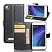 Produktbild Xiaomi Redmi 4A Handyhülle Book Case Xiaomi Redmi 4A Hülle Klapphülle Tasche im Retro Wallet Design mit Praktischer Aufstellfunktion - Etui Schwarz