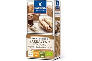 POIGET Harimsa Harina Trigo Sarraceno Ecológico, Original, 400 Gramos