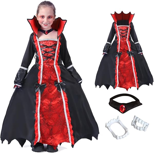 Déguisement Vampire Satiné Fille