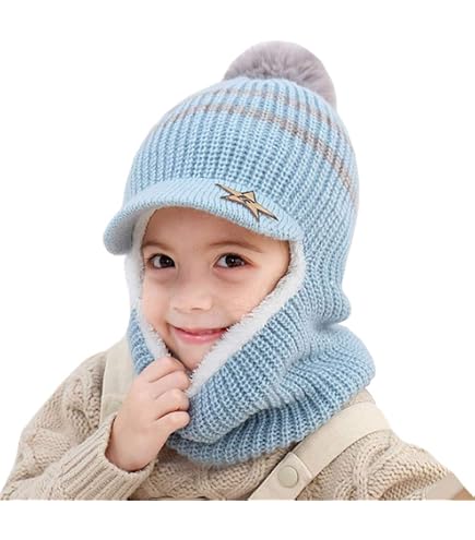 Kinder-Wintermütze & Schal-Set Mit Dino-Muster – Extra Weich & Warm Für Jungen Und Mädchen 2–6 Jahre
