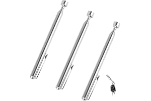 LIANGDIAN 3Pcs Telescopic Pick Up Tools 3 Lb Extendable Magnetic Handheld Pick Up Stick Up to 64 cm, Stainless Magnet Handheld Tool Pen Style Design for Older Pregnant Women