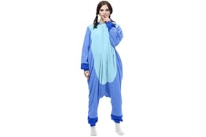 shelovely Combinaison Pyjamas Onesies Unisexe Adulte Animal Cosplay Deguisement Kigurumi Halloween Costume Femme Homme