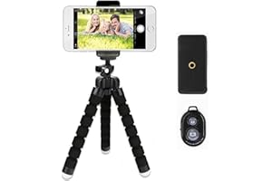 Hibisaws Treppiede Cavalletto Per Smartphone. Tripod Smartphone Per Fotocamera. Cavalletto Telefono (A Style)