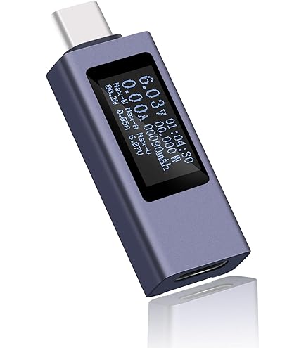 Treedix 2,4-Zoll USB-Tester für Type-C, Micro-B und Lightning