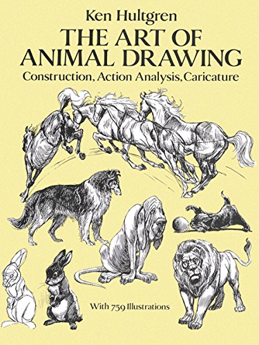 Book's Cover ofThe Art of Animal Drawing Construction Action Analysis Caricature