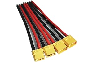 2 Pares Xt90 Conectores de Batería 15cm 10awg