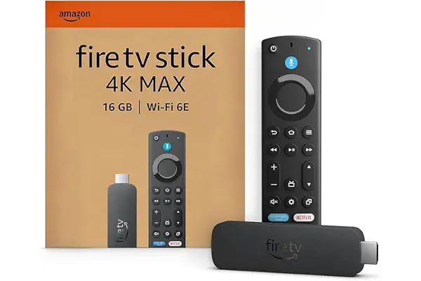 Amazon Fire TV Stick 4K Max (Última generación), Dispositivo de streaming compatible con Wi-Fi 6E y fondo ambiental, encuentra series más rápido con Alexa+