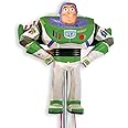 Multicolor Disney Buzz Lightyear 3D Pull Pinata (50cm x 43cm) 1 Count - Exciting Party Pinata for Kids & Toy Story Fans