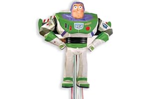 Disney- Pixar Buzz Lightyear Toy Story Pinata, avec Ficelle a Tirer, 66155