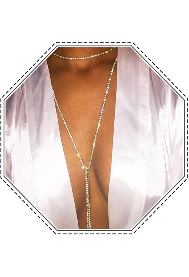 Collier Multi-rangs Doré Avec Strass - 4 Rangs - Métal Doré Acier Inoxydable - Neuf Avec étiquettes